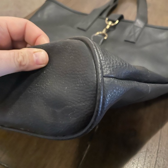 Monteil Paris Leather Tote Bag NWOT - Picture 4 of 12